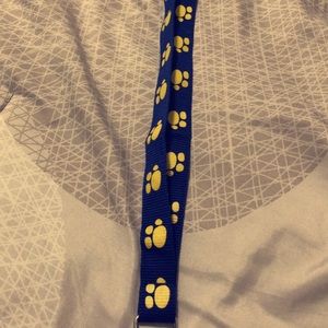 Dog paw printed lanyard